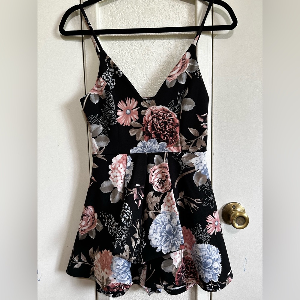 Flower Print Dress/Romper